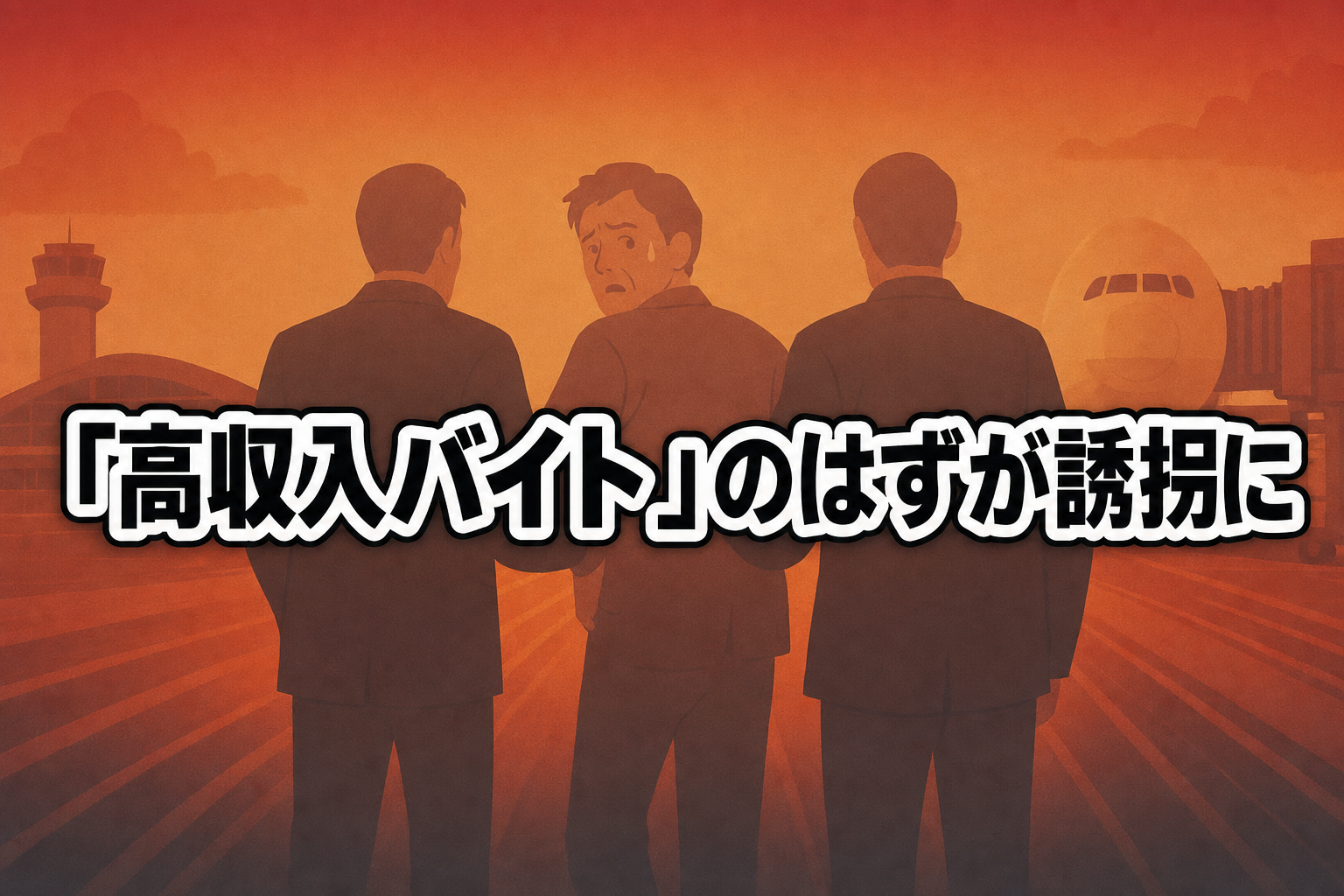 「高収入バイト」のはずが誘拐に、というアイキャッチ画像