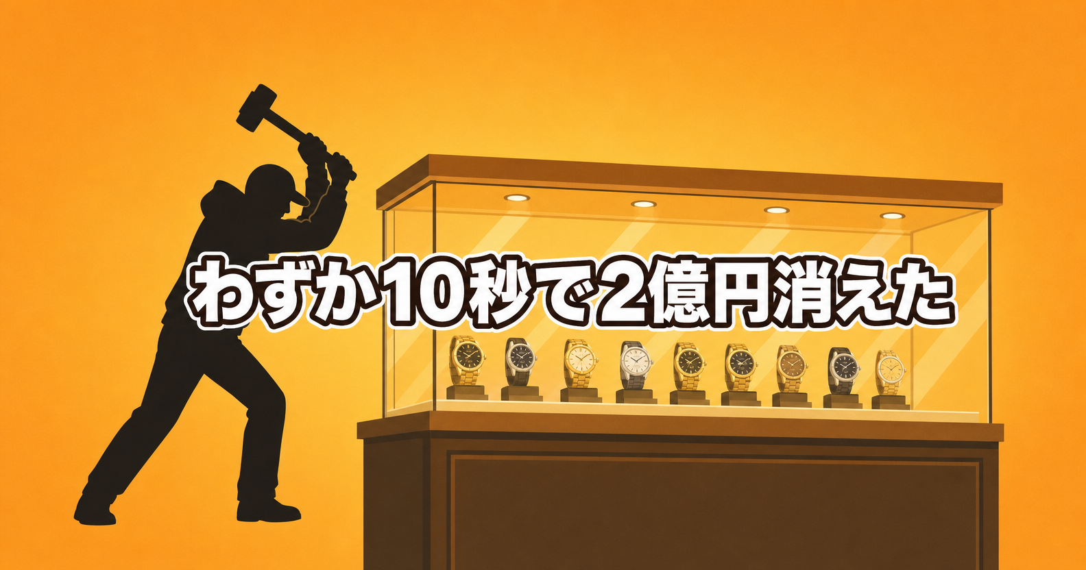 わずか10秒で2億円消えた｜中野の高級時計店窃盗事件