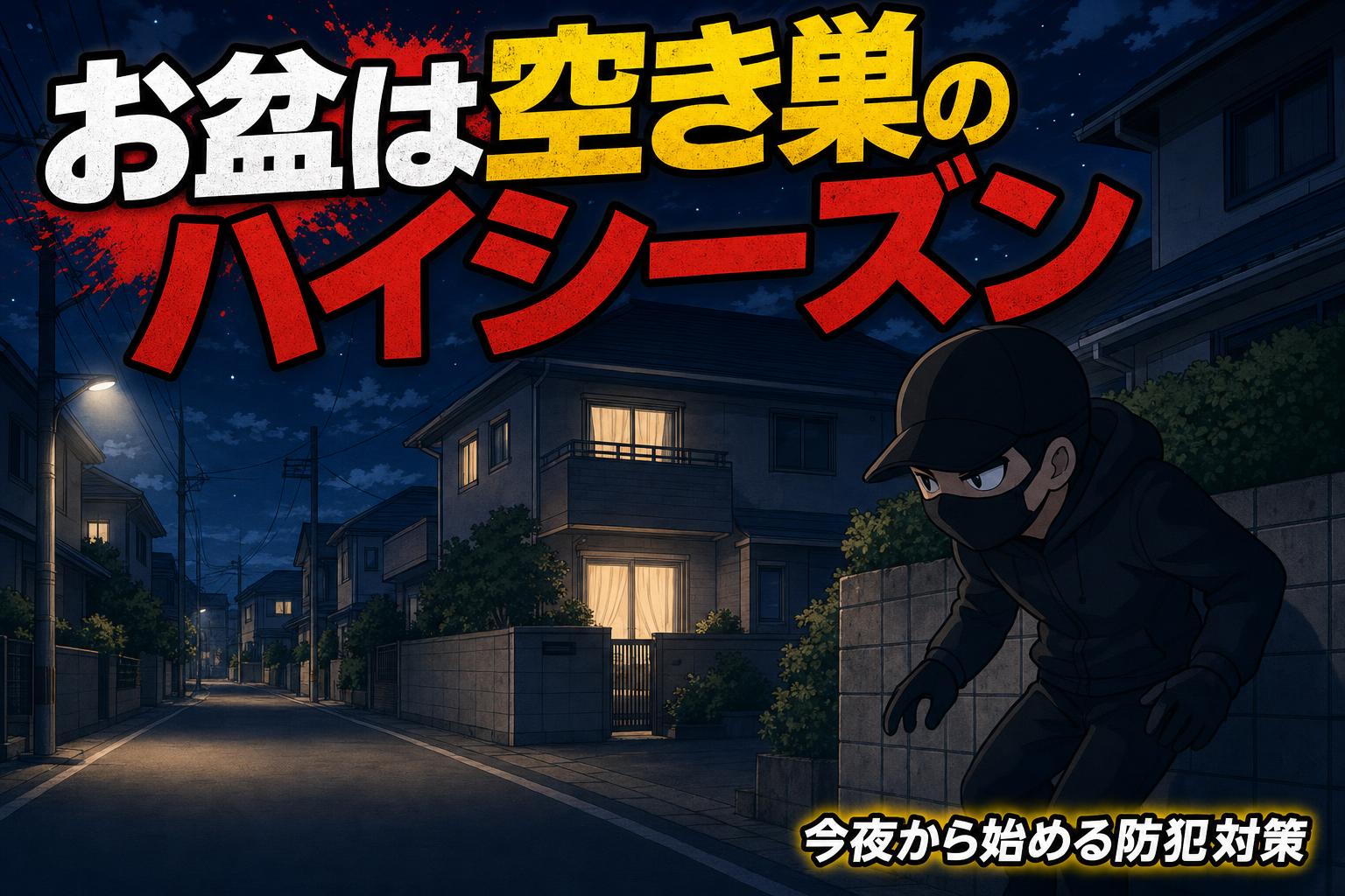 お盆は空き巣のハイシーズン・今夜から始める防犯対策のアイキャッチ
