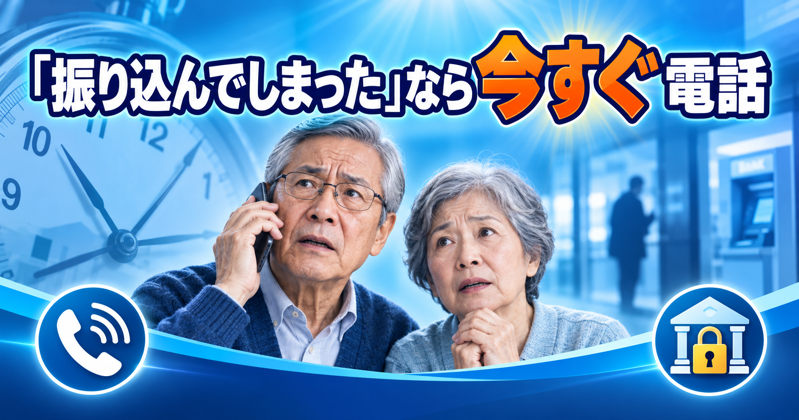 「振り込んでしまった」直後にすべきことを呼びかけるアイキャッチ画像