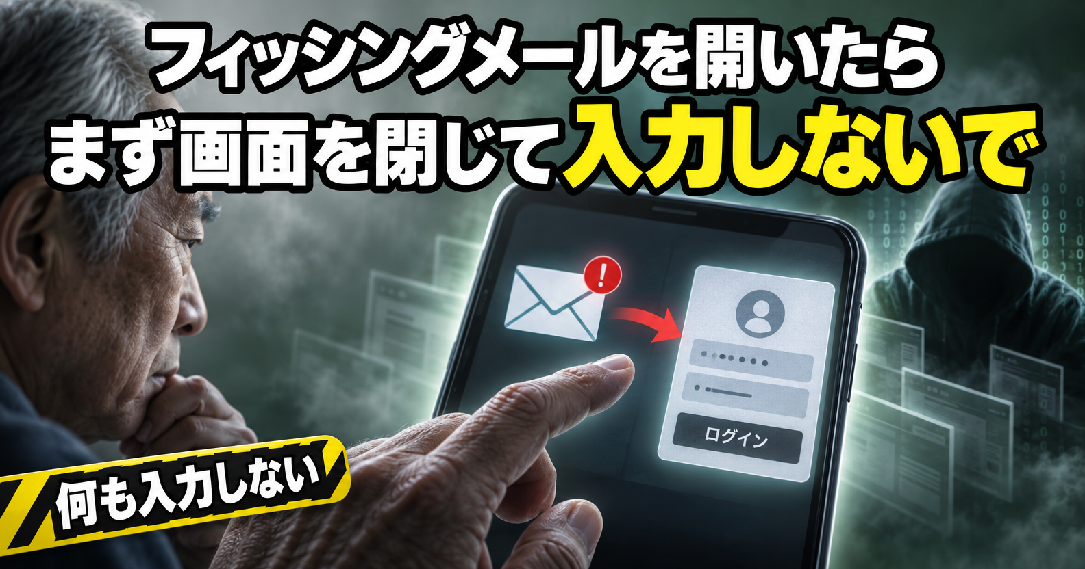 フィッシングメールを開いたらまず画面を閉じて入力しない対処法